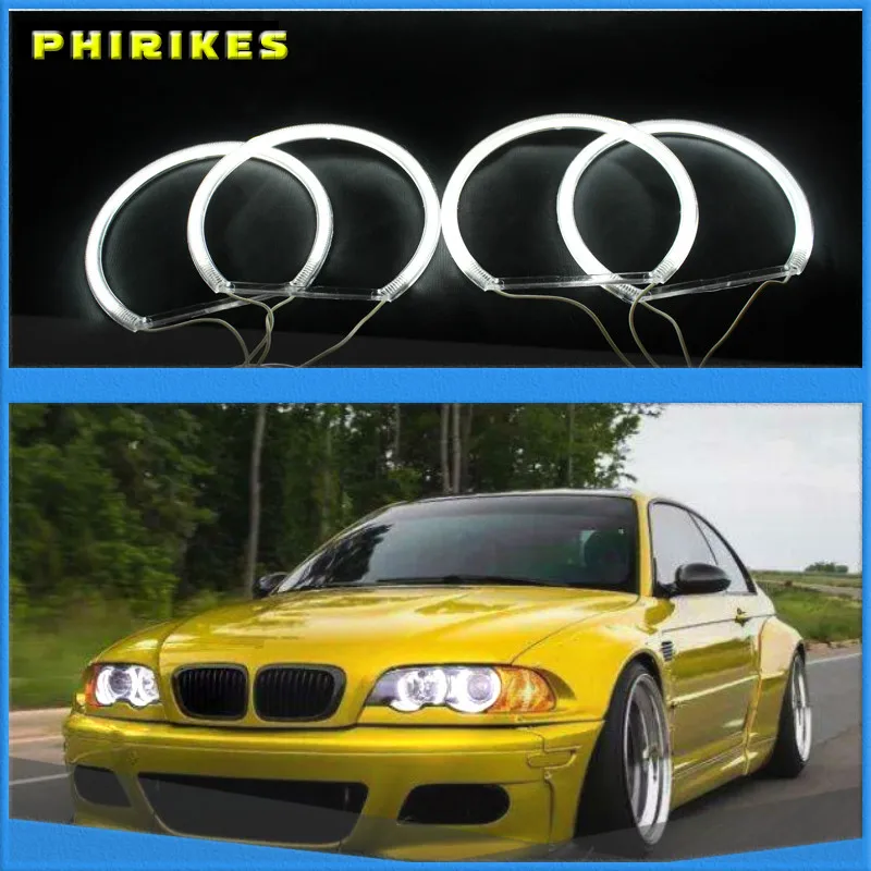 

CCFL Angel Eyes Kit Warm White Halo Ring 131mm*4 For BMW E36 E38 E39 E46 (With Original Projector)