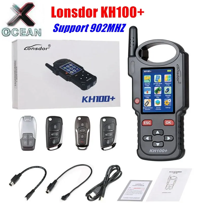 

Original Lonsdor KH100+ KH100 + Maker Key Programmer Generate&Simulate Chip/Identify Copy/Remote Frequency/Access control key