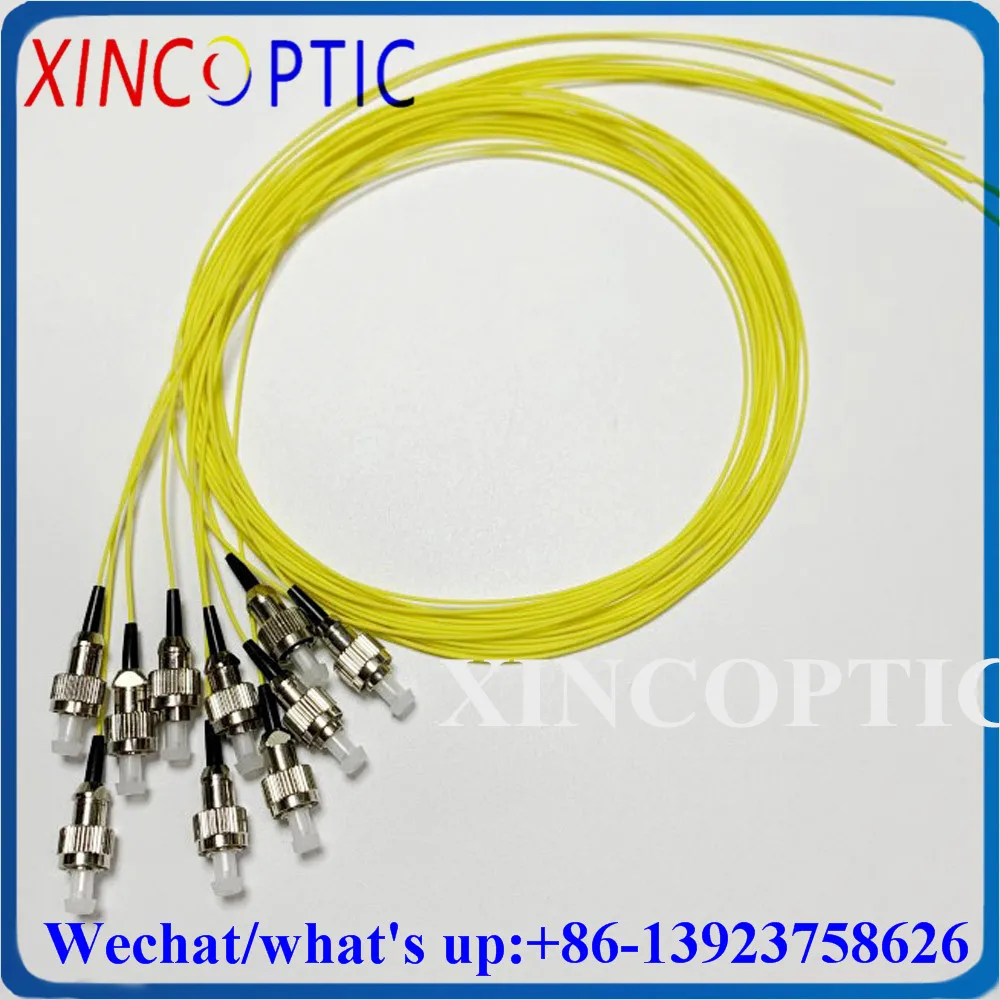 

50Pcs 1M FC/APC FCUPC Single Mode SX G652D/G657A1/G657A2 0.9mm Tight Buffer Yellow LSZH Fiber Optic Pigtail Cable For Splicing