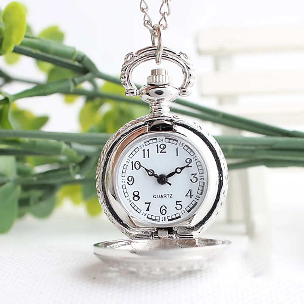 Retro small Size Spider Webs Pocket Watch/Watch Necklace Fashion Jewelry Pendant Watch Necklace XIN-Shipping