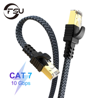 FUS Ethernet Cable Cat7 Lan Cable UTP CAT 7 Network Cable 0.5m 1m 1.5m 2m 3m Patch Cord For Laptop Router RJ45 Cable