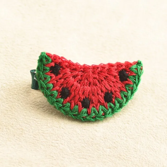 Girls Hair Accessories Handmade Knitted Hair Clip  Children Hairpin Cartoon Headwear Amazing