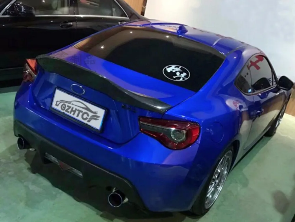 Carbon Fiber Car Rear Wing Trunk Lip Spoilers For Subaru BRZ For TOYOTA GT86 Spoiler 2012 2013 2014 2015 FAST BY EMS