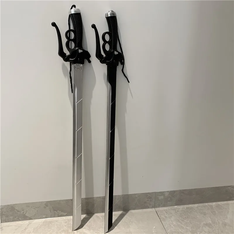 Arma de ataque a los Titanes, espada de pistola Mikasa Eren Rivaille Ackerman, regalo de Halloween, 95cm, 1:1
