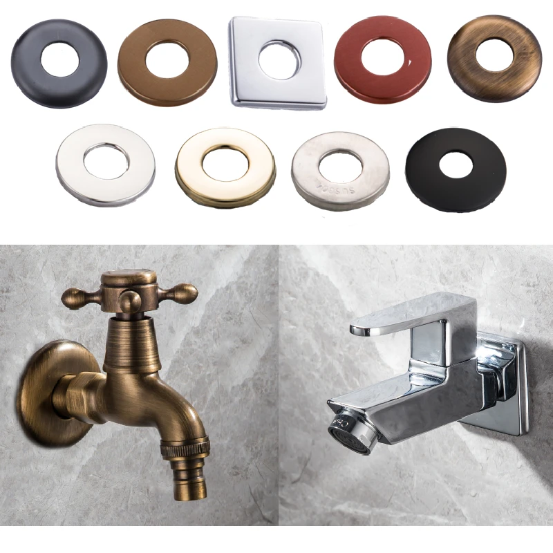 CCC New style water pipe decorative cover Stainless steel water pipe wall cover Antique brass chrome-plated faucet accessories