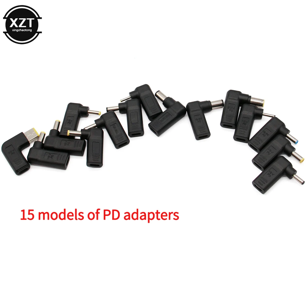 Laptop Power Adapter USB Type C Connector Dc Plug Female to Universal Male Jack Converter for Lenovo Asus Dell Notebook Charger