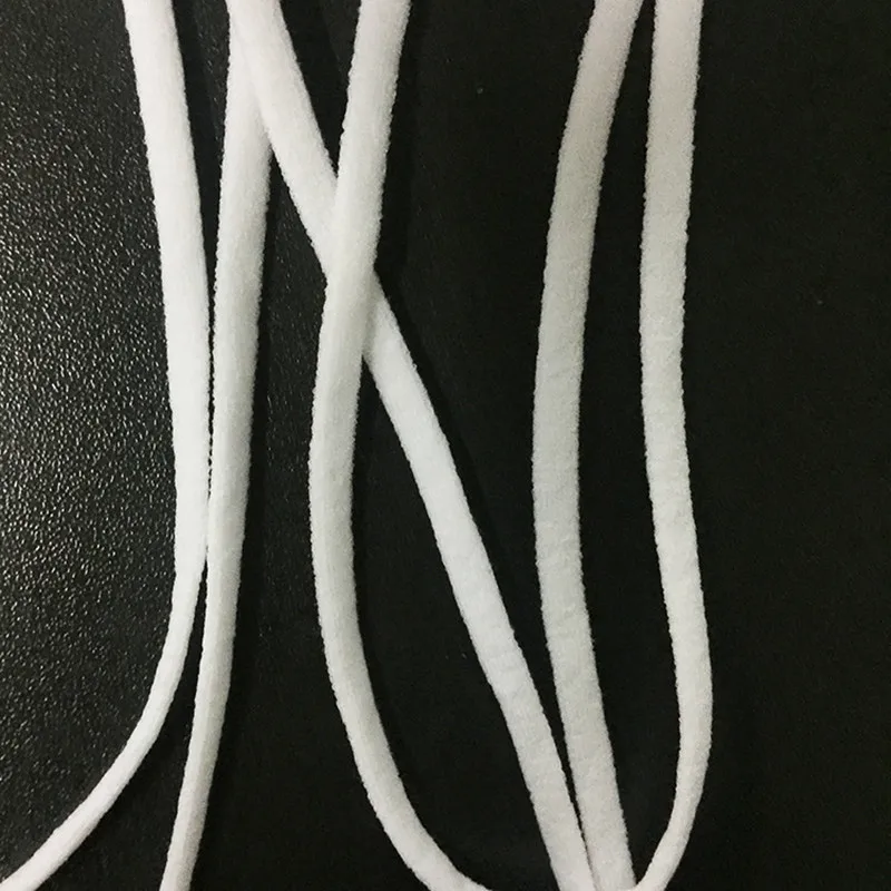 100 metres Elastic Bands for Mouth Mask Flat Cord Crafts Elastic Band Ear Ropes String Cord for face Masks ear strap 3/4/5 mm