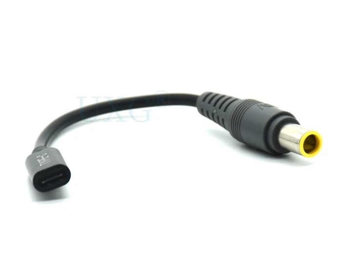 USB 3.1 نوع C USB-C إلى تيار مستمر 20 فولت 7.9X5.4 مللي متر قابس طاقة PD المحاكي الزناد كبل شحن لأجهزة الكمبيوتر المحمول