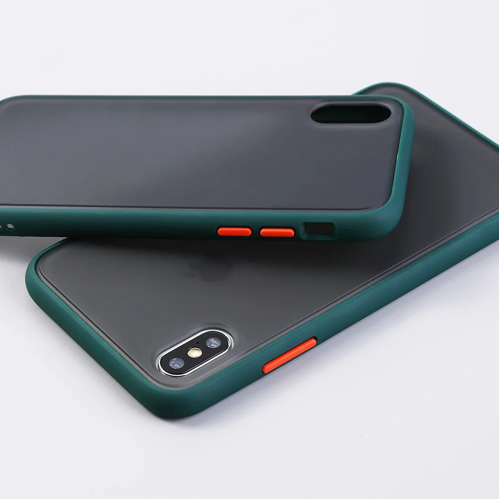 Luxury Shockproof Silicone Phone Case for iPhone 12 Mini 11 Pro Max XS XR 7 8 Plus Protective Matte Soft TPU Logo Cover Coque