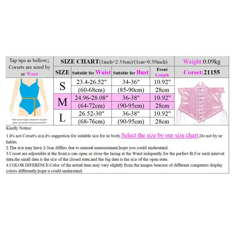 Black White Pink Body Shaper Waist Corset Women Slimming Belt Gothic Clothing Underbust Waist Cincher Sexy Bridal Bustiers