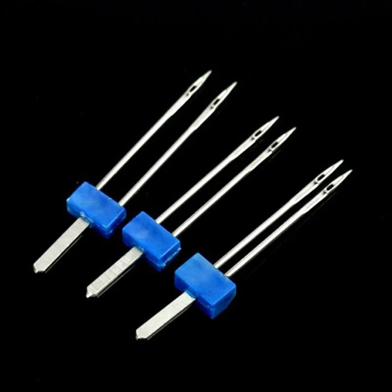 3 Pcs/ Set Durable Double Twin Needles Pins Sewing Machine Accessories Supplies xobw