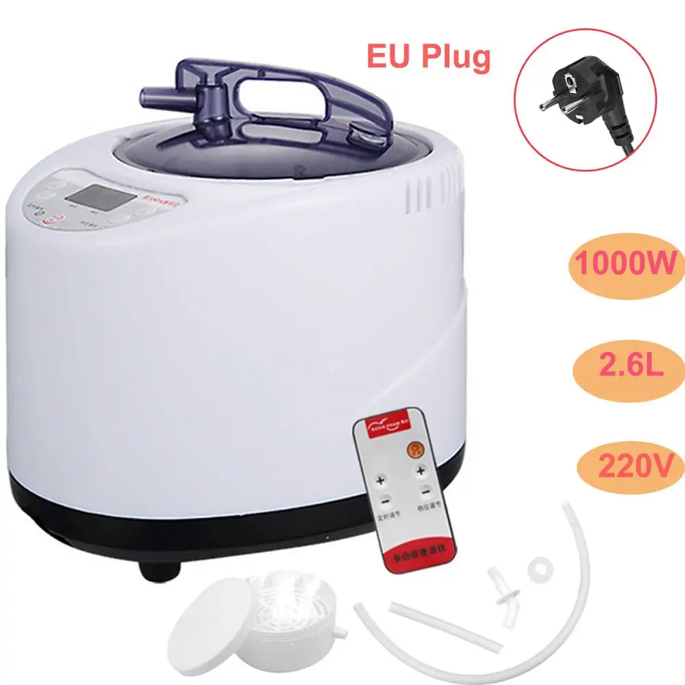 2.6L Generator Steamer SPA Pot Fumigation Machine with Remote Control for Body Therapy Relieve Pressure EU Plug 220V