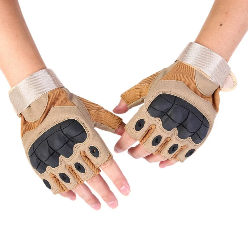 A Pair Aolikes Tactical Half Finger Gloves Military Army Shooting Hiking Hunting Cycling Climbing Gym Riding Fingerless Gloves