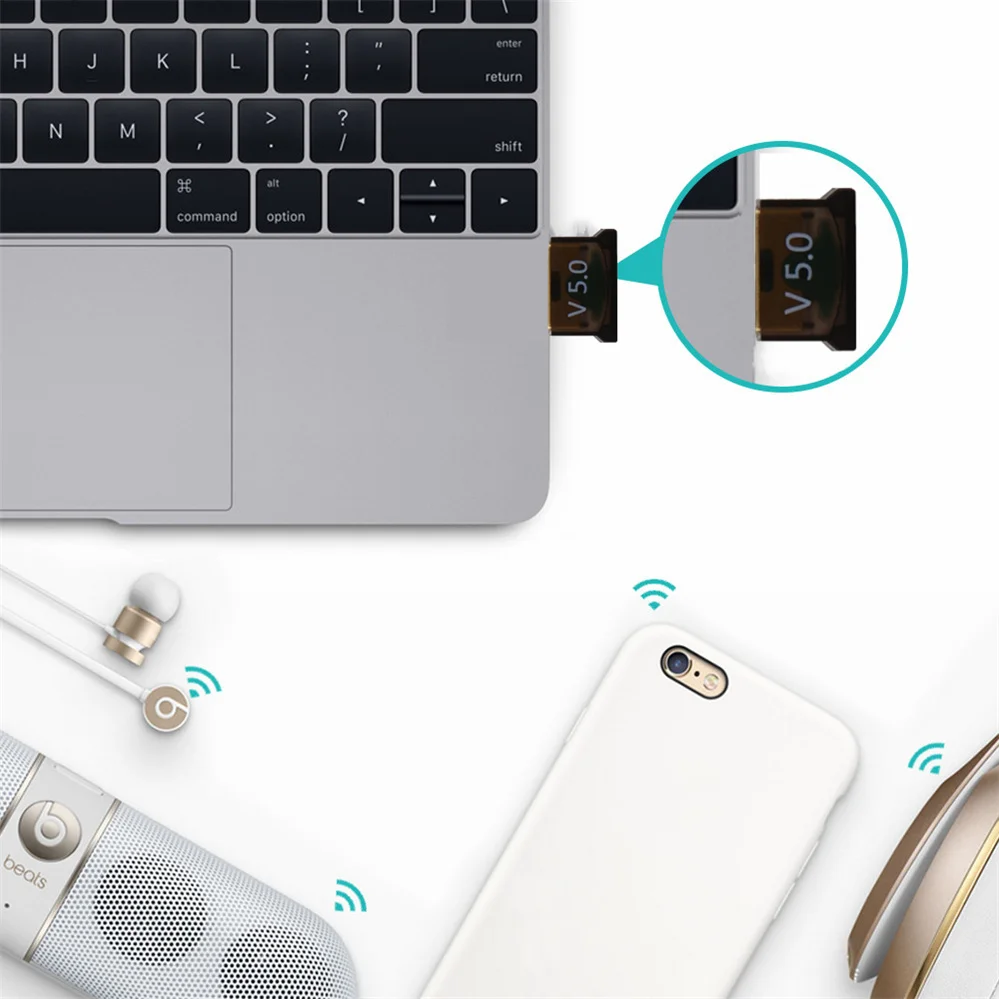 PzzPss USB Bluetooth 5,0 адаптер Dongle высокоскоростной передатчик Mini Bluetooth 5,0 4,0 USB-приемник для ПК, компьютера, ноутбука