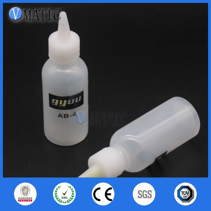 Free Shipping Plastic Glue Dispensing Needle Bottle 50ml With Blunt Tip Fill Needle 1