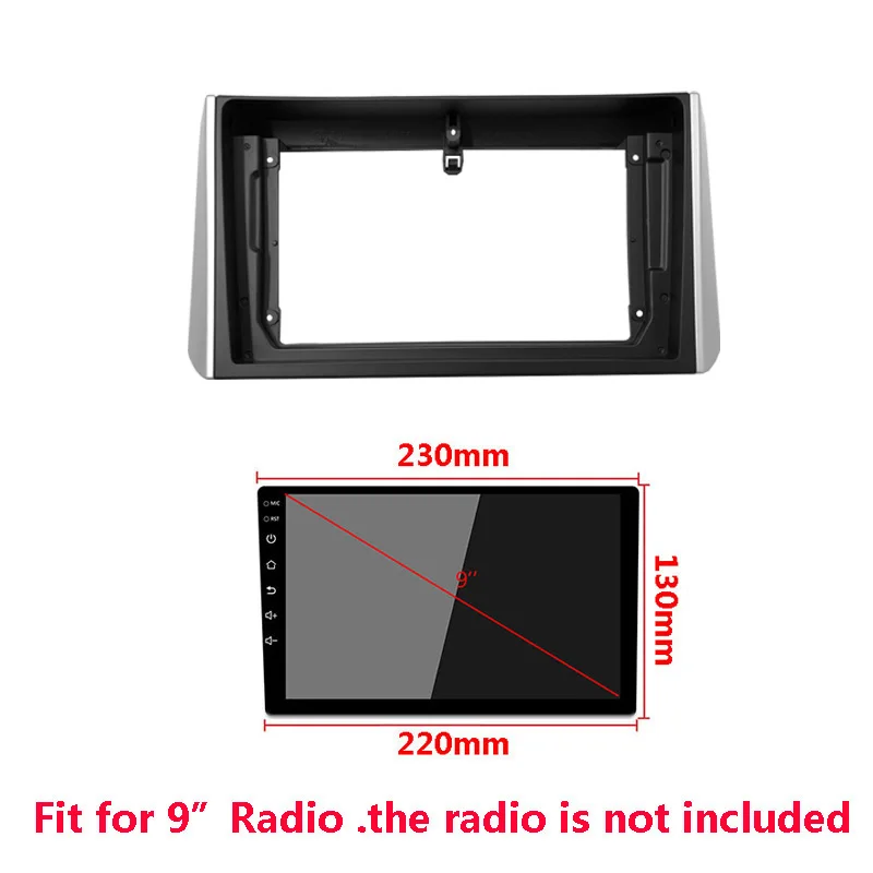 9 Inch Car Radio Fascia Frame Kit For MITSUBISHI Xpander 2017+ Auto Stereo Panel Mounting Bezel Faceplate Center Console Holder