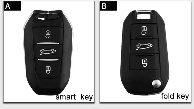 Carbon Fiber car Key Case holder For Peugeot 508 301 2008 3008 4008 407 408 Citroen C5 C6 C4L CACTUS C3XR DS Smart Key cover