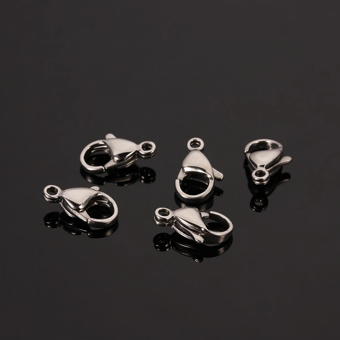 25 stücke Edelstahl Hummer Verschlüsse Haken End schließe Anschlüsse für Halskette Armband Schmuck Herstellung Zubehör Großhandel – Detail 8
