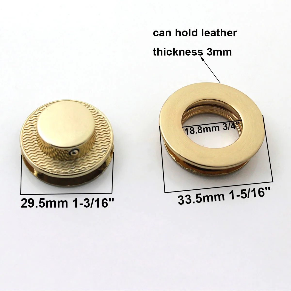 1pcs Metal Button Lock Round Fashion Switch Lock Closure Parts for DIY Handbag Shoulder Bag Purse Hardware Accessories