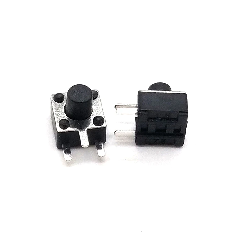 50PCS/LOT 4.5x4.5mm Momentary Tact Switch Push Button Switch 3PIN Micro Switch For TV/home use Button 4.5*4.5*3.8/4.3/5/6/7/8MM