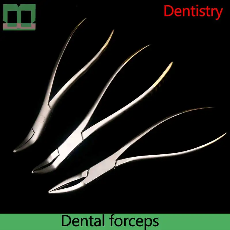 Dental forceps aureate handle the upper jaw 16cm the lower jaw dental department stainless steel dental pincette