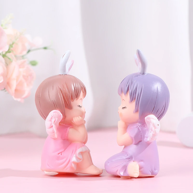 Figurines d\'ange mignon Anne pour décoration de gâteau, jouets pour fête d\'anniversaire, ornement de bureau, offre spéciale
