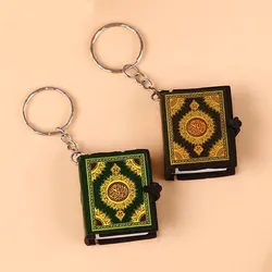 1 pz nuovi portachiavi musulmani Mini corano libro di carta può leggere ciondolo portachiavi islamico Unisex gioielli religiosi regalo Islam all'ingrosso