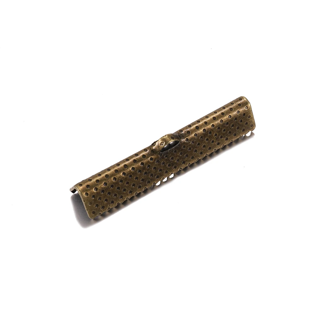 50pcs Cord Crimp End Beads Buckle Tips Clasp cord flat cover clasps For Jewelry Making Findings Diy Necklace Bracelet Connectors image 2