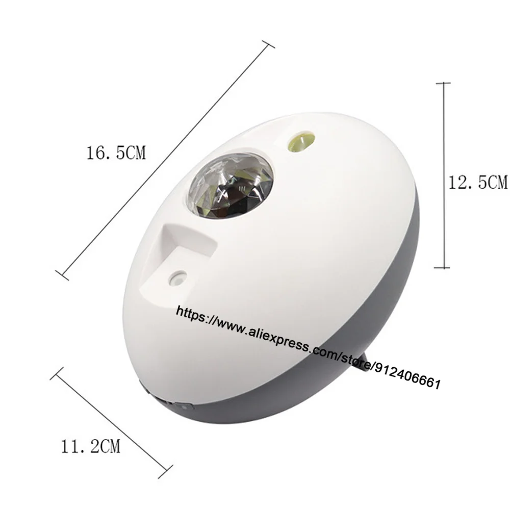 Elliptical Starry Sky Light 5W Sound Control LED Star Night Light With Remote USB Charging Projection Lamp For Home Party Disco