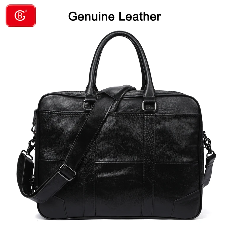 High quality Natural Cow Skin Leather Messenger Bag Men Handbag Travel Shoulder Genuine Leather Bag Men Women Office Briefcase