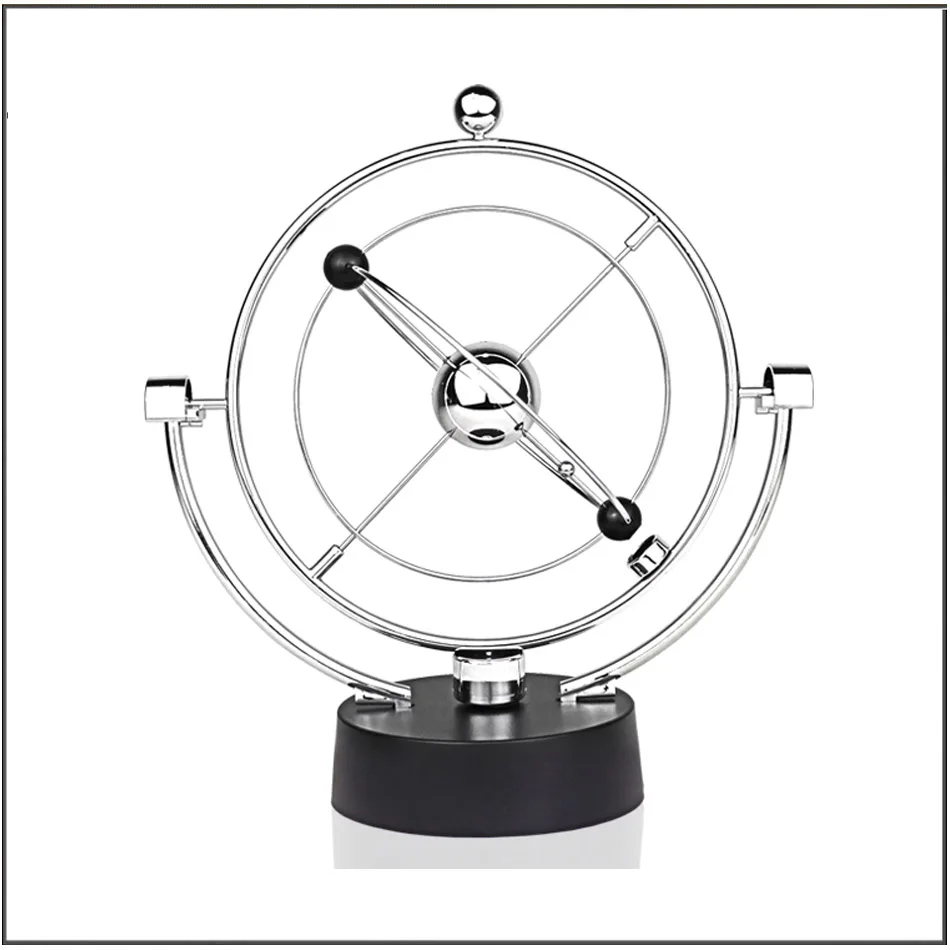 Chaotic Newton pendulum billiards touch perpetual motion instrument momentum conservation creative office desktop decoration