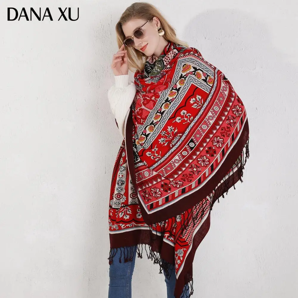 Fashion Winter Scarf For Women Cashmere Warm Plaid Pashmina Scarf Luxury Brand Blanket Wraps Female Scarves And Shawls 2020