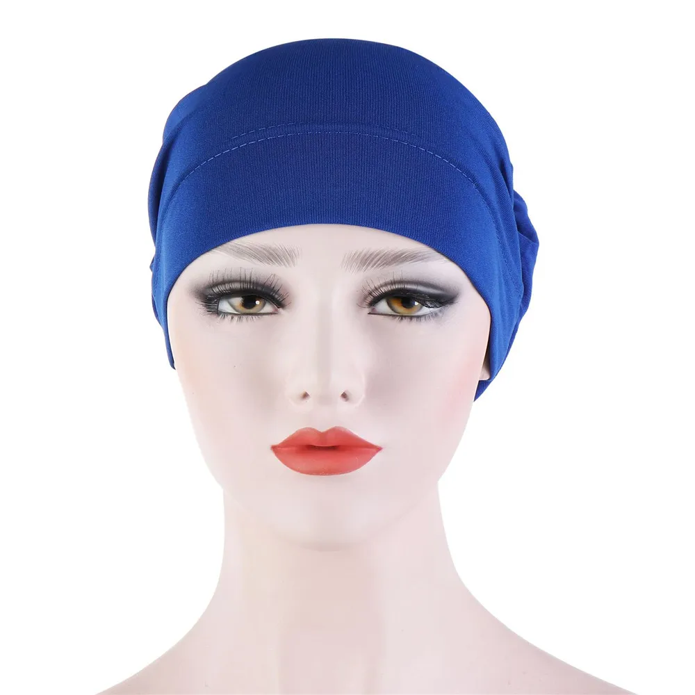 Neue Underscarf Frauen Chemo Cap Moslemisches Hijab Turban Knochen Bonnet Stretch Innere Ninja Hut Knochen Bonnet Rohr Headwear Kopf Schal wrap