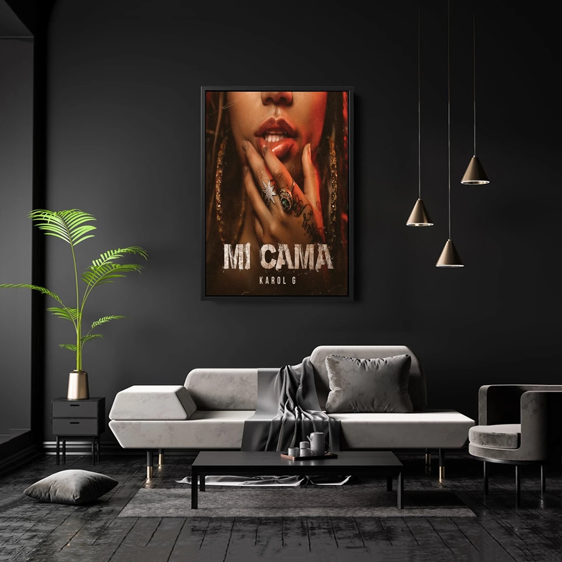 My KAROL G Bed Music Album Cover Poster Singer Music Star Canvas Photo Art Poster Print Mi Cama KAROL G Poster