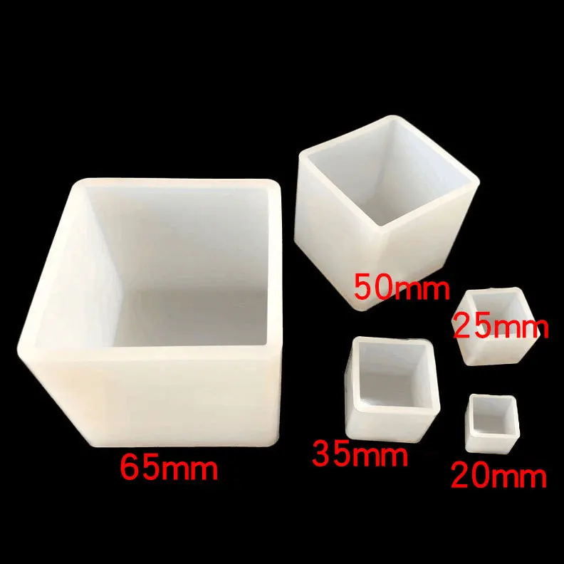 Five specifications of epoxy resin square epoxy silicone resin mold can be used to make dried flower storage box decorations