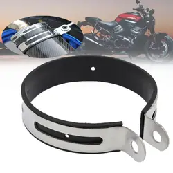 11cm Stainless Steel Motorcycle Exhaust Muffler Silencer Bracket Holder Clamp Strap Mount Bracket Exhaust Pipe Muffler Clips