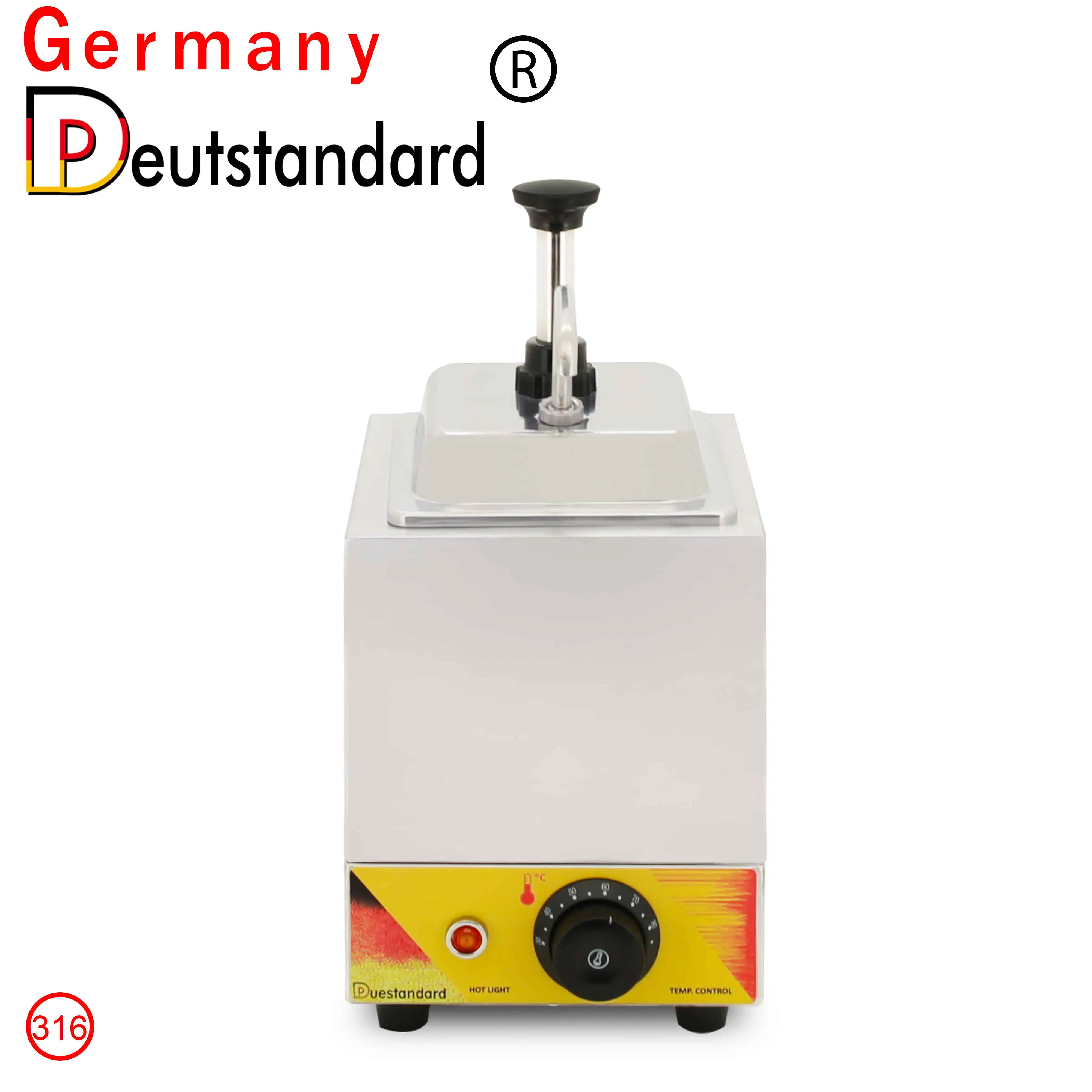 Dispensador de alimentos elétrico comercial para queijo e molho, máquina de enchimento de molho de soja e compotas quentes