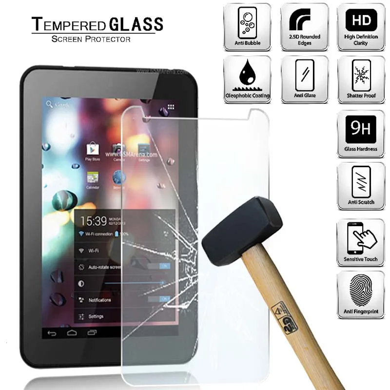 Tablet Tempered Glass Screen Protector Cover for Alcatel OneTouch Tab 7 HD Explosion-Proof And Anti-Fingerprint Tempered Film