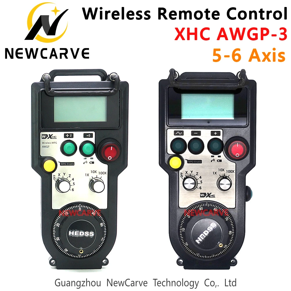 XHC AWGP-3 5 6 Axis Handwheel Enhanced Wireless MPG Pendant support encode output LCD Display For FANUC SYNTEC system NEWCARVE