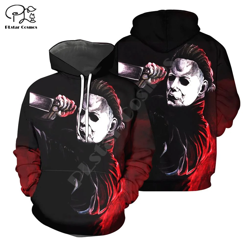 

PLstar Cosmos Newest Halloween Movie Michael Myers Horror Terror Colorful 3DPrint Men/Women Streetwear Harajuku Funny Hoodies 16