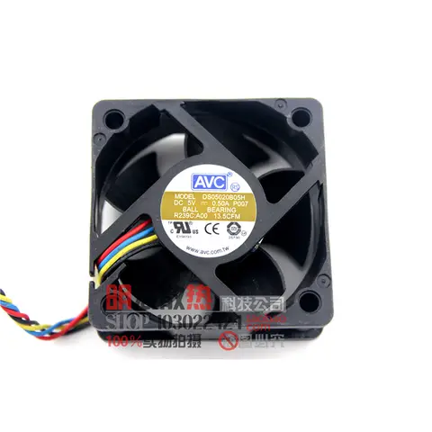 오리지널 5020 서버 팬, 5V 0.50A DS05020B05H, 5cm 게일 볼륨 섀시