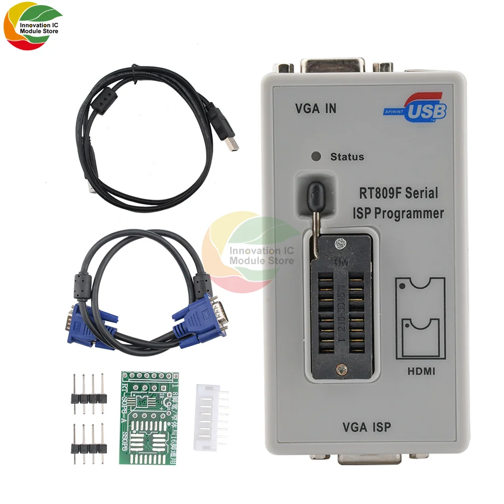 RT809F ISP Programmer/RT809 Alat Perbaikan Programmer Usb Lcd Terbaru 24-25-93 Seri IC