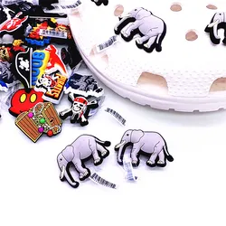 Novelty Animal Shoe Charms PVC Elephant Deaigner Shoes Sandal Accessories Decorations For Kids Gifts Dropshipping