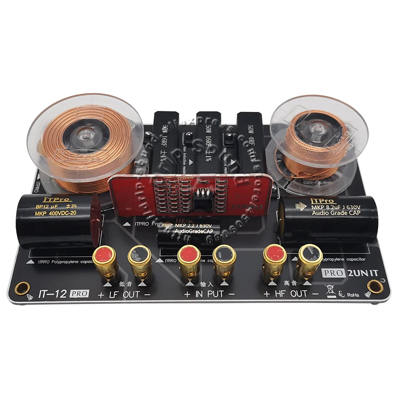 800W 2 Way 2 Unit Speaker Frequency Divider Filters Audio Hi-Fi High-Low Crossover Board With Tweeter Fuse Protection 2600Hz