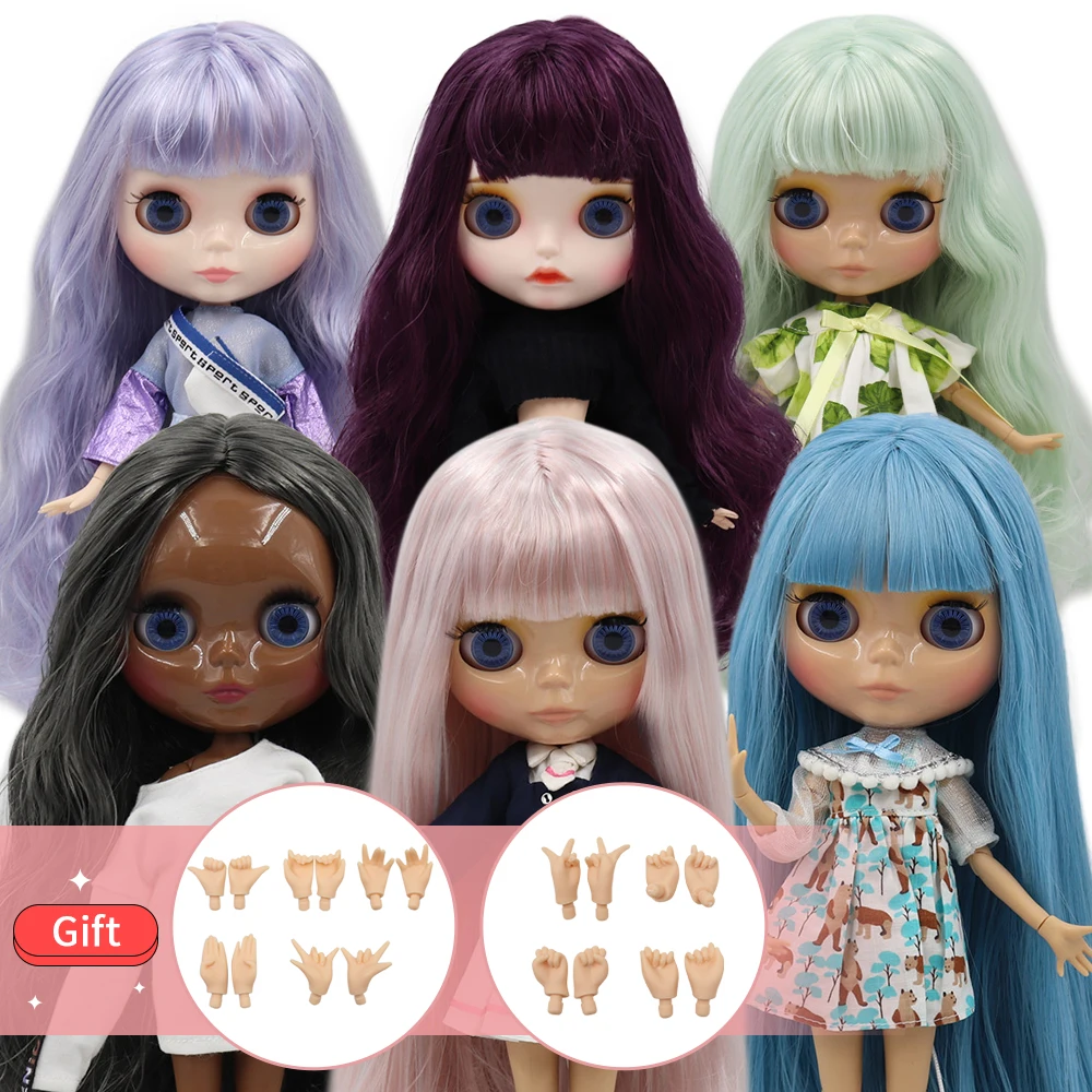 ICY DBS Blyth doll 1/6 fashion BJD nude joint body with hand set A&B suitable diy makeup Special price