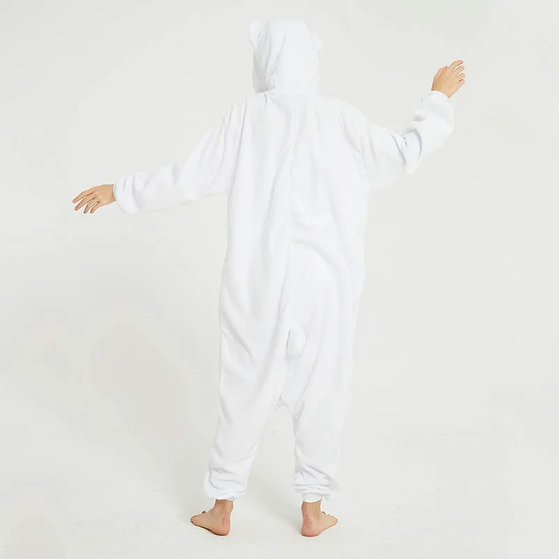 Animal Pijamas 3D Polar Bear Kigurumi Pajamas Onesies For Adults Cartoon Women Costume Men Cosplay Pyjama For New Year Party