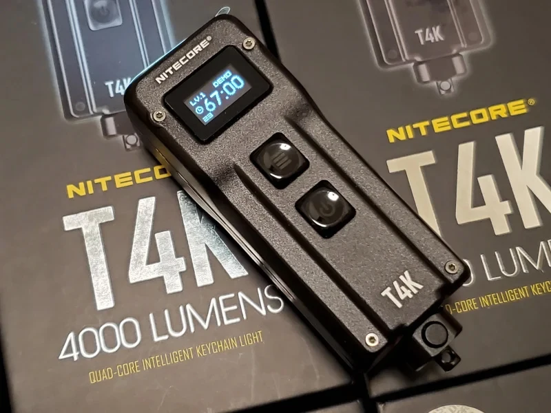 Imagem -06 - Nitecore T4k 4000 Lumens Quad-core Inteligente Chaveiro Luz Embutida Bateria Usando Usb-c Carregamento