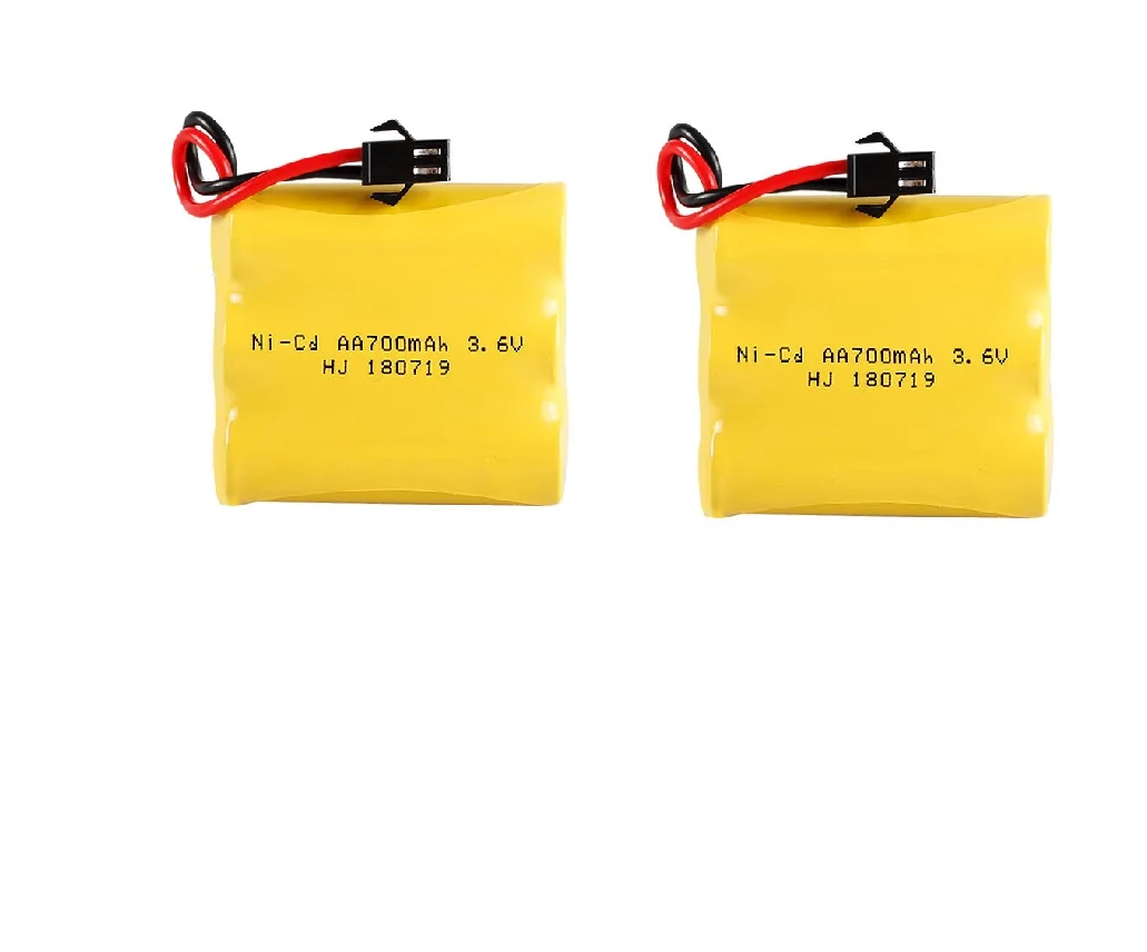 Batería AA Ni-Cd de 3,6 v y 700mah, batería de juguete de alta capacidad, actualización de juguetes eléctricos, coche remoto, barco, robot recargable