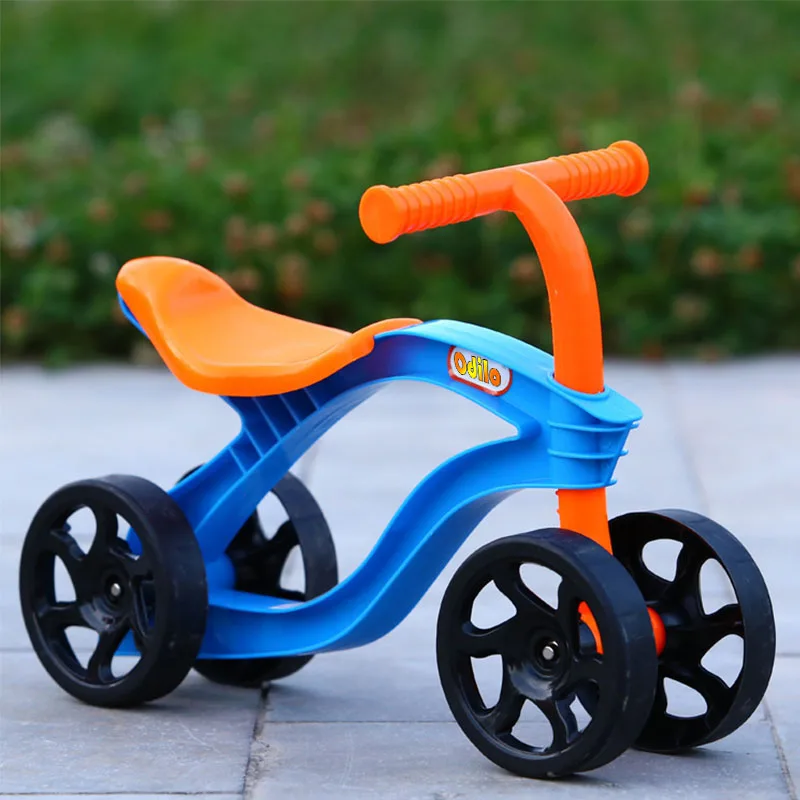 4 Wheels Children\'s Push Scooter Balance Bike Walker Infant Scooter Bicycle for Kids Outdoor Ride on Toys Cars Wear Resistant