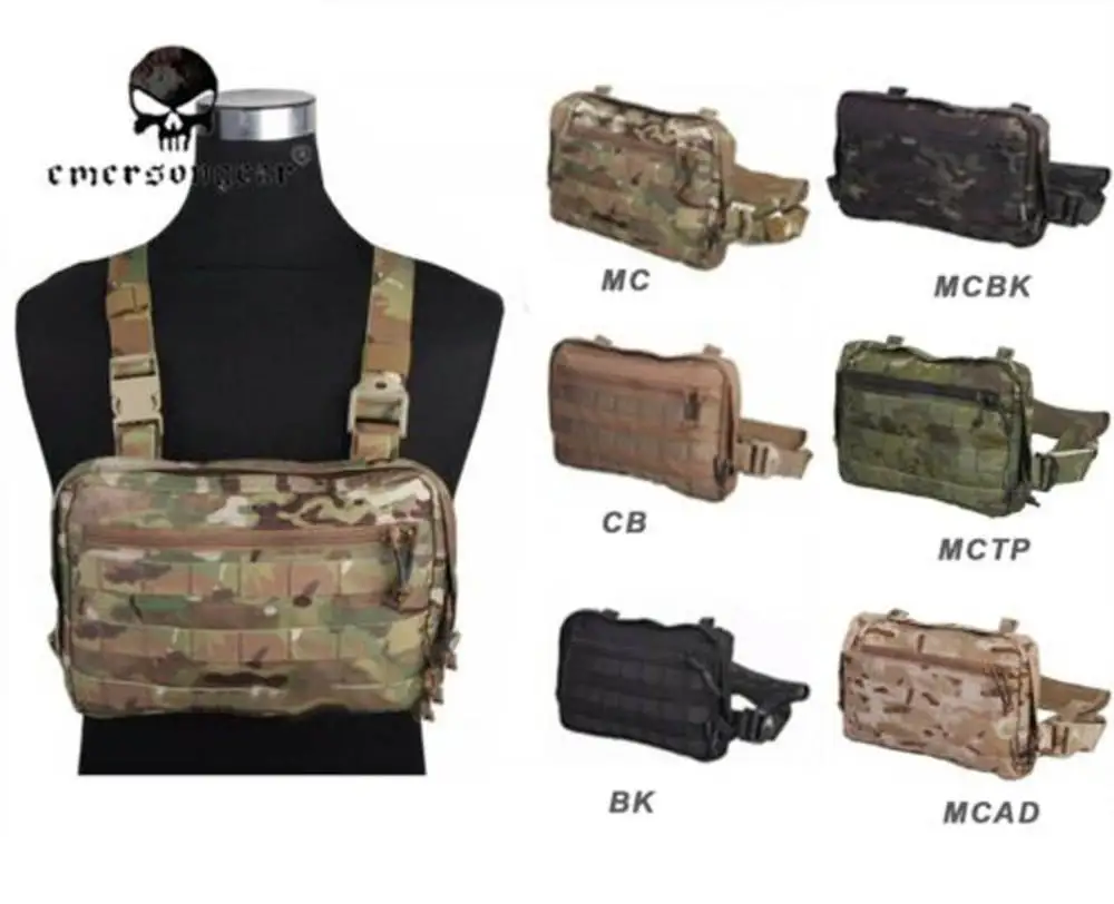 Emersongear EM9285 – Bolsa pectoral táctica EDC en nylon - imagen 3
